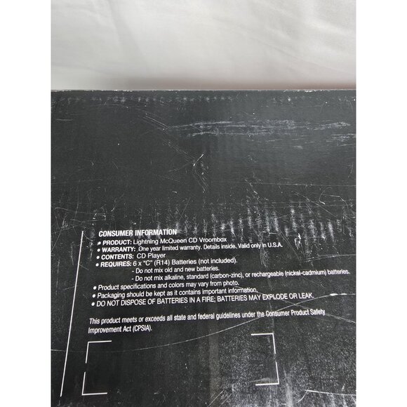 Lightning McQueen CD VROOMBOX CARS 3 Disney Pixar NEW/OPEN BOX ITEM Rare - Picture 12 of 13